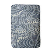 Japans textiel, golfpatroon Badmat (Voorkant Verticaal)