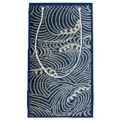  Japans textiel, golfpatroon Klein Cadeauzakje (Voorkant)