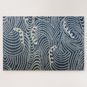  Japans textiel, golfpatroon Legpuzzel (Horizontaal)