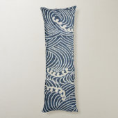 Japans textiel, golfpatroon Lichaamskussen (Achterkant (Verticaal))