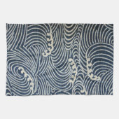  Japans textiel, golfpatroon Theedoek (Horizontaal)