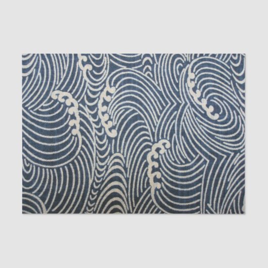  Japans textiel, golfpatroon Tissuepapier (Voorkant)