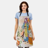  Japans textiel Schort (Gedragen)