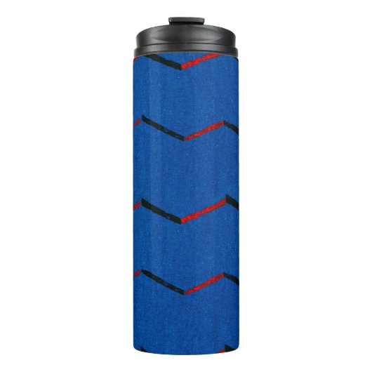 Japans Textiel Woodblock Print Thermosbeker (Voorkant)