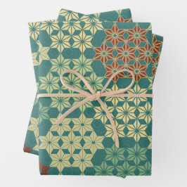 Japans thema mix patroon inpakpapier vel