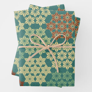 Japans thema mix patroon inpakpapier vel