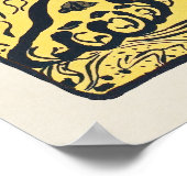 Japans Tijger Oerwoud kunst Print (Hoek)