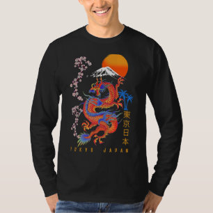Japans Tokyo Dragon Asian Retro 80u2019s Style 1 T-shirt