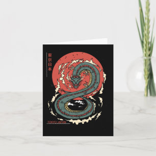Japans Tokyo Dragon Aziatisch Tattoo Neon Re Kaart