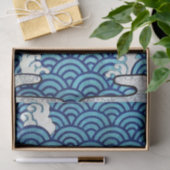 Japans traditioneel golfpatroon tissuepapier (Geschenk)