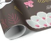 Japans traditioneel naadloos doedelpatroon met cadeaupapier (Rol Hoek)