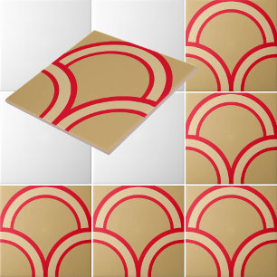 Japans traditioneel patroon tegeltje