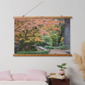 Japans Tuin Herfst Blad Kleur Landschap Hangend Wandkleed (Slaapkamer)