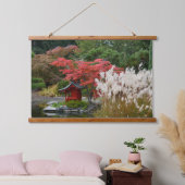 Japans Tuin Herfst Scène Landschap Hangend Wandkleed (Slaapkamer)