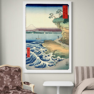 Japans Ukiyo-e Art Boushühota no kaigan Canvas Afdruk