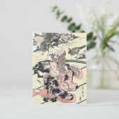 Japans ukiyo-E Daimyo geen okuzashiki door Briefkaart (Staand voorkant)