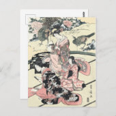 Japans ukiyo-E Daimyo geen okuzashiki door Briefkaart (Voorkant / Achterkant)