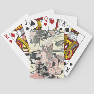 Japans Ukiyo-e Daimyo geen okuzashiki van Toyohiro Pokerkaarten