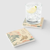  Japans Ukiyo-e Kunst Stenen Onderzetter (Zijkant)