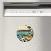 Japans Ukiyo-e Mt. Fuji 房州保田ノ 海岸 Magneet (Insitu (Vaatwasser))