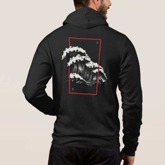 Japans-Ukiyo-kunstgolf Hoodie (Achterkant)
