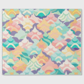 Japans Vector Pastel Aangepast Patroon Cadeaupapier (Vlak)