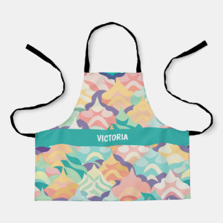 Japans Vector Pastel Aangepast Patroon Schort