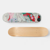 Japans ventilator op Waves  Patroon Skateboard (Horizontaal)