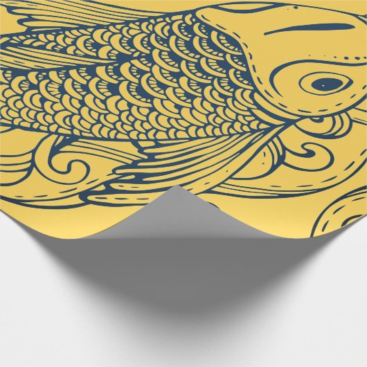 JAPANS VISGEEL CADEAUPAPIER (Hoek)