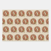  Japans Vliegende Vis en Bamboebladeren Kunst Inpakpapier Vel (Voorkant 2)