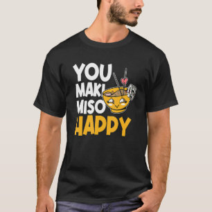 Japans voedsel Maki en Miso T-shirt