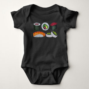Japans voedsel Sushi California Roll Nigiri Foodie Romper