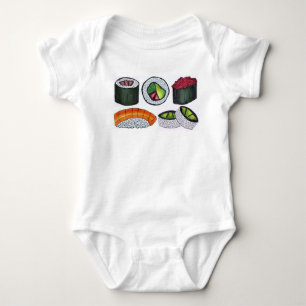 Japans voedsel Sushi California Roll Nigiri Foodie Romper