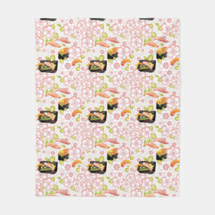 Japans voedsel: Sushi Pattern 2 Fleece Deken