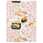 Japans voedsel: Sushi Pattern 2 Klembord (Achterkant)