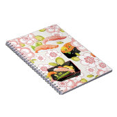 Japans voedsel: Sushi Pattern 2 Notitieboek (Rechterzijde)