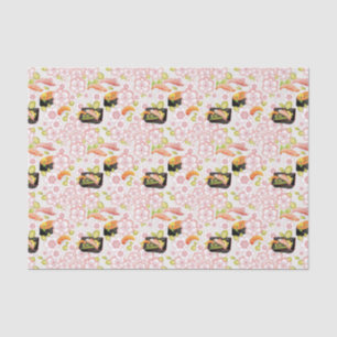 Japans voedsel: Sushi Pattern 2 Tissuepapier
