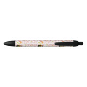 Japans voedsel: Sushi Pattern 2 Zwarte Inkt Pen (Achterkant)