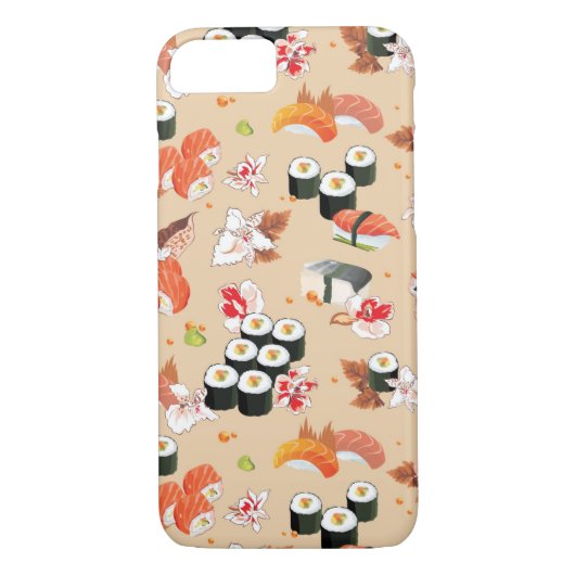 Japans voedsel: Sushi Pattern 3 Case-Mate iPhone Case (Achterkant)