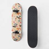 Japans voedsel: Sushi Pattern 3 Skateboard (Voorkant)