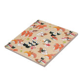Japans voedsel: Sushi Pattern 3 Tegeltje (Zijkant)