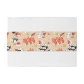 Japans voedsel: Sushi Pattern 3 Uitnodigingen Wikkel (Achterkant Voorbeeld)