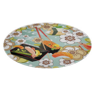Japans voedsel: Sushi Pattern 4 Snijplank