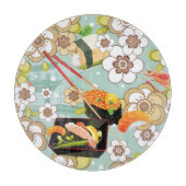 Japans voedsel: Sushi Pattern 4 Snijplank (Voorkant)