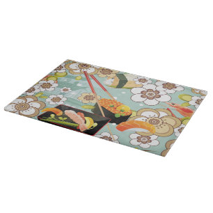 Japans voedsel: Sushi Pattern 4 Snijplank