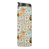 Japans voedsel: Sushi Pattern 4 Thermosbeker (Geroteerd rechts)