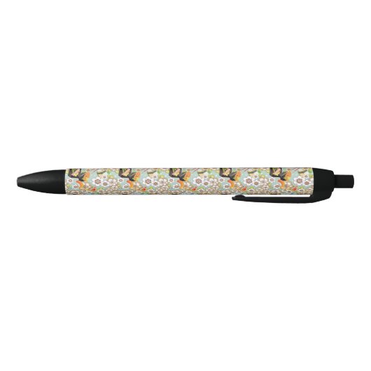 Japans voedsel: Sushi Pattern 4 Zwarte Inkt Pen (Bodem)