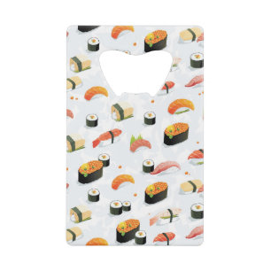 Japans voedsel: Sushi Pattern Kredietkaart Flessenopener