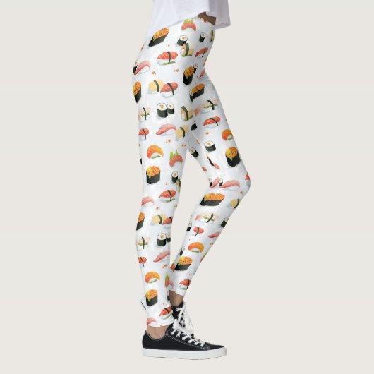 Japans voedsel: Sushi Pattern Leggings (Rechts)