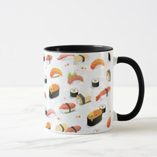 Japans voedsel: Sushi Pattern Mok (Rechts)